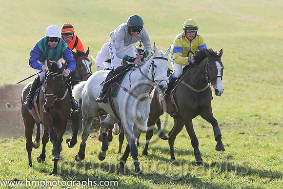 16th PU Just Like Freddie ( 10 )  D G Levery - Trainer: Andrew George Kennedy - grey, green collar
