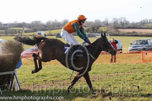 04th Mourne Paddy ( 7 )  J Cresswell - Trainer: J J Lambe - orange, dark green star