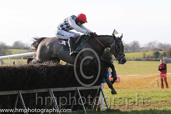 01st Fagan ( 5 )  Derek O'Connor - Trainer: I R Ferguson - navy  white diamonds