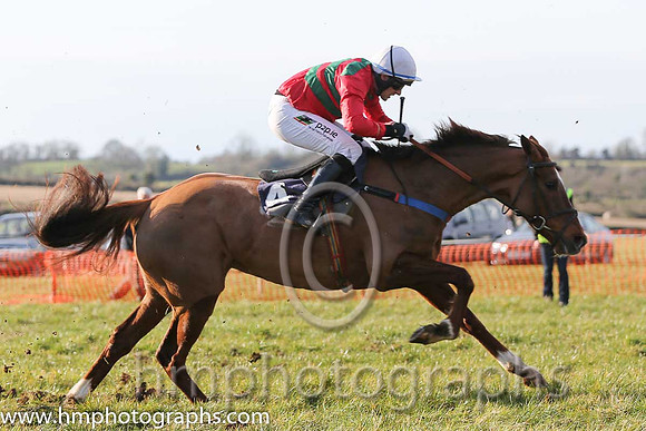 02nd Maple Mons ( 4 )  B O'Neill - Trainer: D M Christie - red and green chevrons