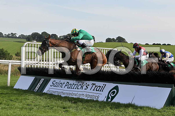 Randoon Hill 6th, Jockey P Carberry , Garamor Boy 4th, Jockey M W Bowes & Glens Ruby 9th, Jockey A E Lynch- FT8E3117-e