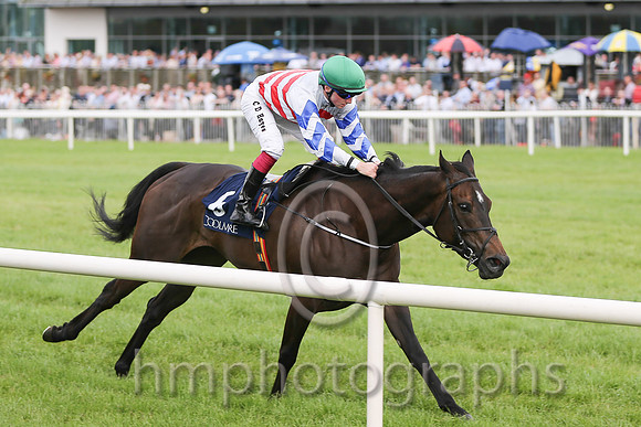 01st Witty Repartee ( 6 , white and red chevrons ) and C.D. Hayes - Trainer : A. Oliver - Owner : Francis Campbell