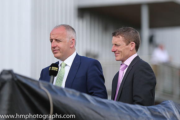 Mark Sidebottom BBC NI and Johnny Murtagh - retired jockey and now trainer