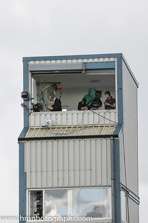 The broadcasters hide-out at Down ROyal on Ulster Derby Day