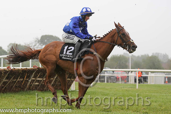 10th Ginger Emblem ( 12 , royal blue, white triple diamond ) and J.M. Moore (7) - Trainer : L. Byrne - Owner : J.J. Kavanagh