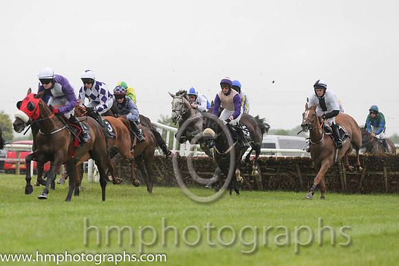 13th Ram Them All ( 3 , white and purple diamonds ) and M.P. Walsh - Trainer : P.A.Fahy - Owner : B.W. Kennedy