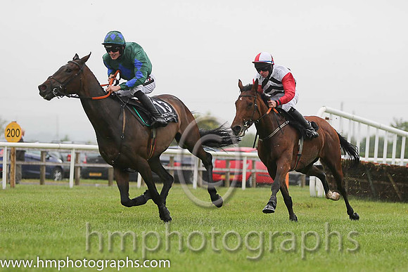09th Urban Dusk ( 12 , white and black chevrons ) and M.P. Butler - Trainer : Mark Michael McNiff - Owner : Sligo Racing Club