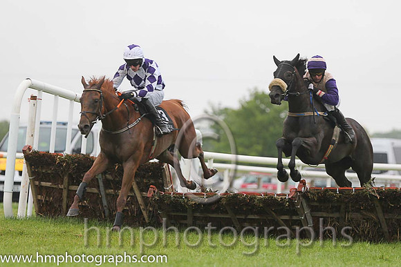 13th Ram Them All ( 3 , white and purple diamonds ) and M.P. Walsh - Trainer : P.A.Fahy - Owner : B.W. Kennedy