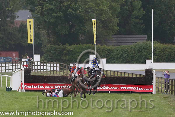 01st Bellgrove ( 1 , red, emerald green spots ) and S.W. Flanagan - Trainer : P.M. Cloke - Owner : M.Sawers