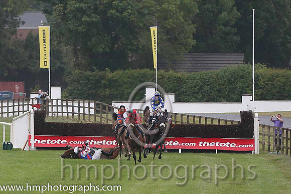 01st Bellgrove ( 1 , red, emerald green spots ) and S.W. Flanagan - Trainer : P.M. Cloke - Owner : M.Sawers