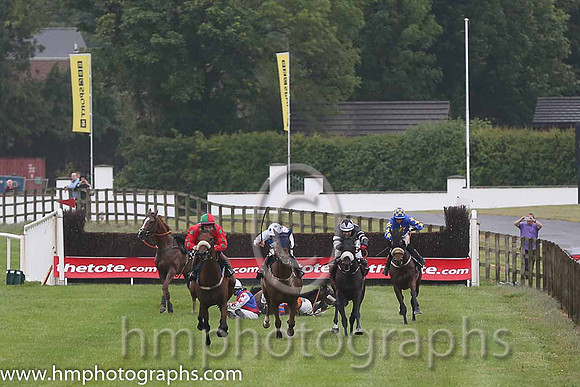 01st Bellgrove ( 1 , red, emerald green spots ) and S.W. Flanagan - Trainer : P.M. Cloke - Owner : M.Sawers