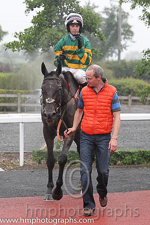 01st Elegant Statesman ( 11 , emerald green and orange hooped ) and N.P. Madden - Trainer : Henry de Bromhead - Owner : John P. McManus
