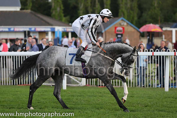 5th No 7 Pensax Lad (IRE) (7) - Jockey: S J Drowne - Trainer: R Harris - Colours: white, black stars