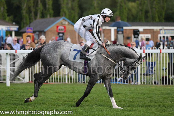 5th No 7 Pensax Lad (IRE) (7) - Jockey: S J Drowne - Trainer: R Harris - Colours: white, black stars