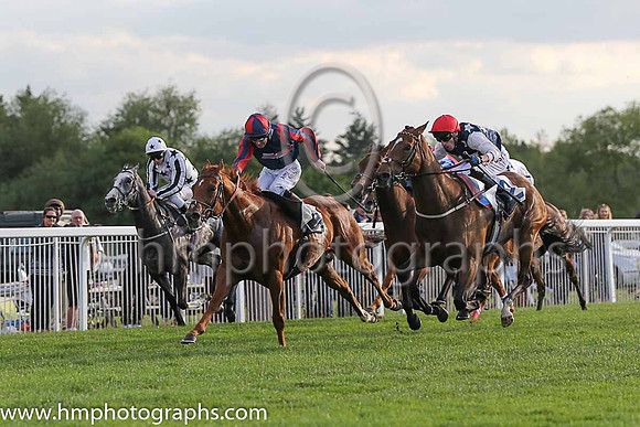 1st No 2 Souville (9) - Jockey: G Baker - Trainer: C F Wall - Colours: blue, white stars