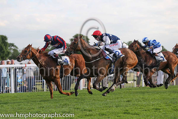 1st No 2 Souville (9) - Jockey: G Baker - Trainer: C F Wall - Colours: blue, white stars