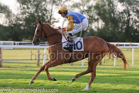 6th No 10 Julieta (IRE) (9) - Jockey: R Hughes - Trainer: R Charlton - Colours: blue, yellow sleeves