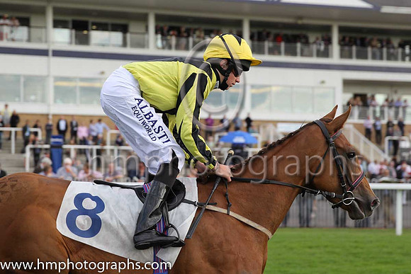 5th No 8 Fred's Filly (2) - Jockey: Cam Hardie (3) - Trainer: W G M Turner - Colours: yellow, black chevron