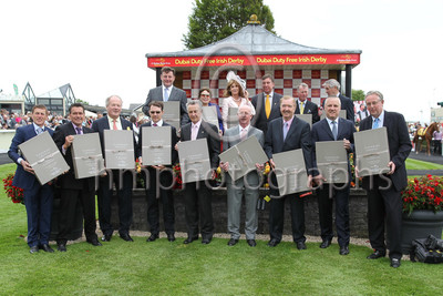 Legends receive presentations at Dubai Duty Free Irish Derby
