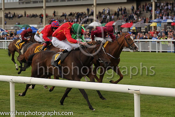 1st - 3 Colour Blue - Trainer: W McCreery - Jockey: CR King - Owner: Garrett J Freyne - Colors: red, yellow seams
