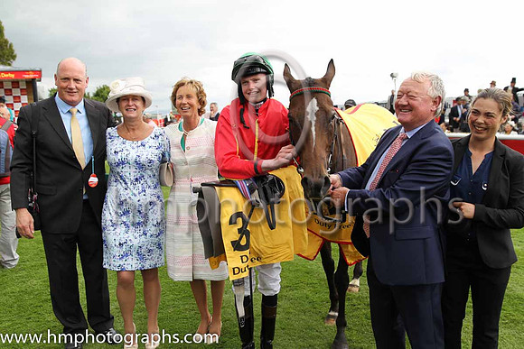 1st - 3 Colour Blue - Trainer: W McCreery - Jockey: CR King - Owner: Garrett J Freyne - Colors: red, yellow seams