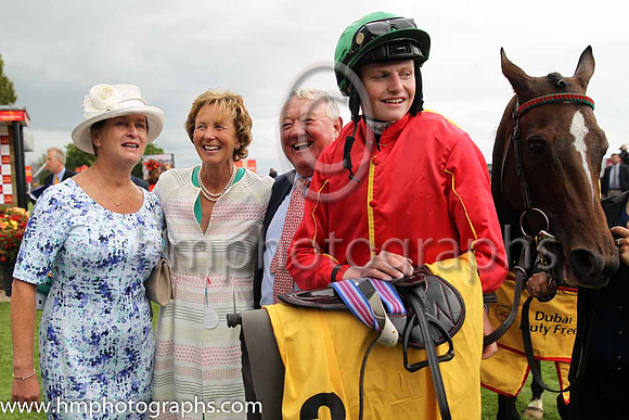 1st - 3 Colour Blue - Trainer: W McCreery - Jockey: CR King - Owner: Garrett J Freyne - Colors: red, yellow seams