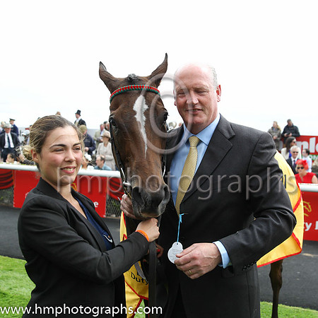 1st - 3 Colour Blue - Trainer: W McCreery - Jockey: CR King - Owner: Garrett J Freyne - Colors: red, yellow seams