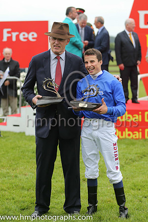 Storm The Stars and jockey Pat Cosgrave finish 2nd in the Duby Duty Free Irish Derby at the Curragh