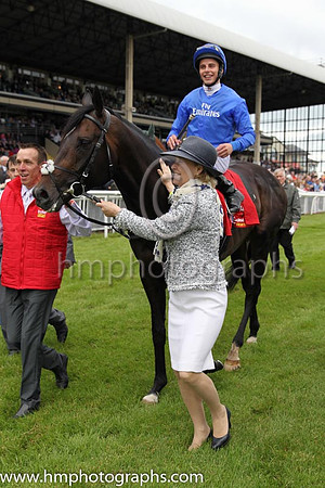 1st - 4 Jack Hobbs (GB) - Trainer: John Gosden (in GB) - Jockey: W Buick - Owner: Godolphin  Partners - Colors: royal blue