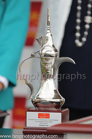 Trophy at The Curragh for THe Winning Groom