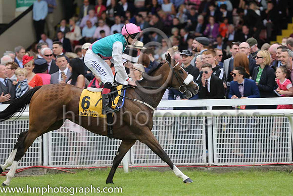6th - 6 Tested (GB) - Trainer: D K Weld - Jockey: PJ Smullen - Owner: K Abdullah - Colors: emerald green, pink sash