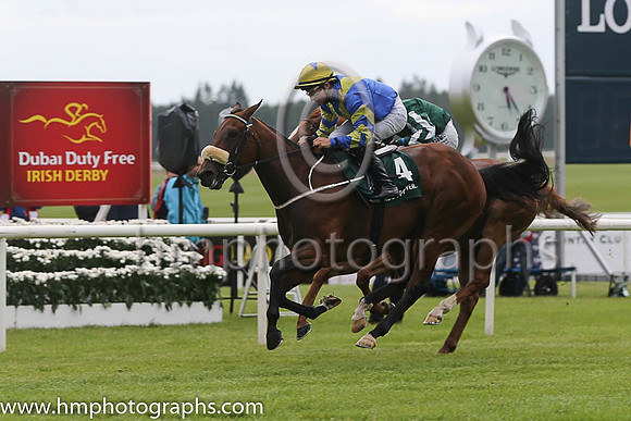 1st - 4 Hasanour (USA) - Trainer: MHalford - Jockey: S Foley - Owner: Richard McNally - Colors: royal blue, yellow chevron