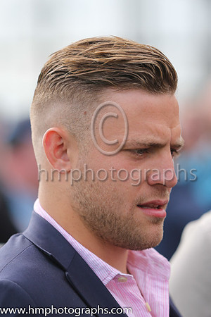 Ian Madigan at the Irish Derby at the Curragh