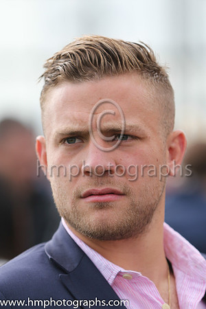 Ian Madigan at the Irish Derby at the Curragh