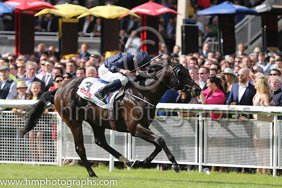 1st - 3 Painted Cliffs - Trainer: APO'Brien - Jockey: RL Moore - Owner: MrsJohn Magnier/Michael Tabor/Derrick Smith - Colors: dark blue
