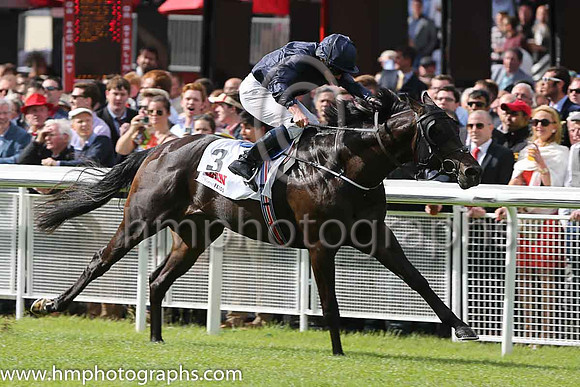 1st - 3 Painted Cliffs - Trainer: APO'Brien - Jockey: RL Moore - Owner: MrsJohn Magnier/Michael Tabor/Derrick Smith - Colors: dark blue