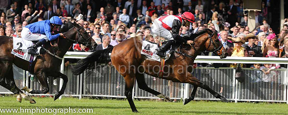 3rd - 2 Log Out Island - Trainer: Richard Hannon (in GB) - Jockey: W Buick - Owner: Godolphin - Colors: royal blue
