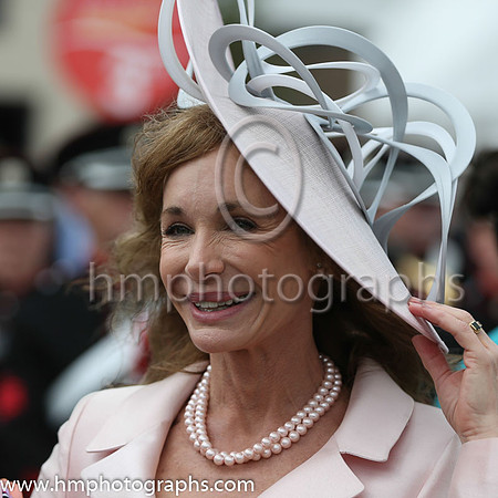 Mary Frances Crosby (daughter of Bing Crosby) at the Dubai Duty Free Irish Derby at the Curragh