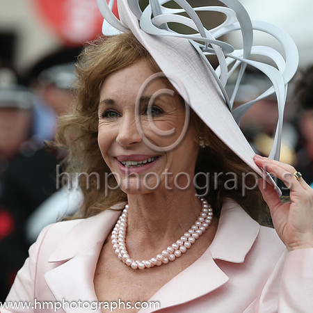 Mary Frances Crosby (daughter of Bing Crosby) at the Dubai Duty Free Irish Derby at the Curragh