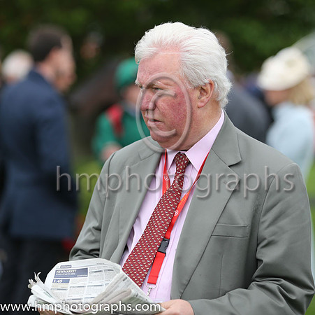 Jim McGrath Racing Commentator at the Dubai Duty Free Irish Derby at the Curragh