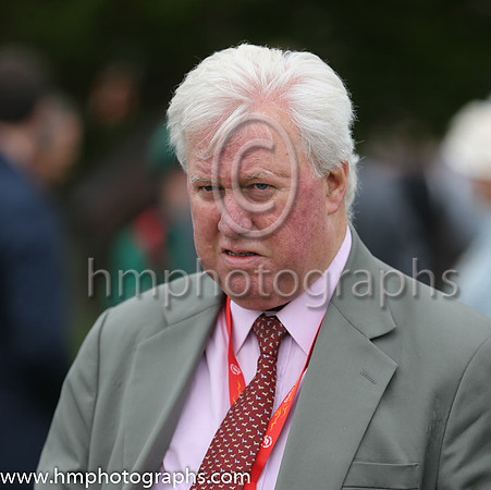 Jim McGrath Racing Commentator at the Dubai Duty Free Irish Derby at the Curragh