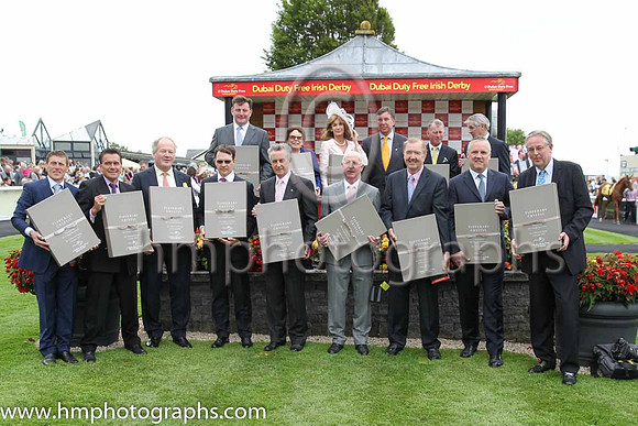 Legends receive presentations at Dubai Duty Free Irish Derby