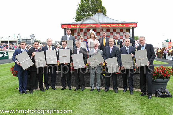 Legends receive presentations at Dubai Duty Free Irish Derby