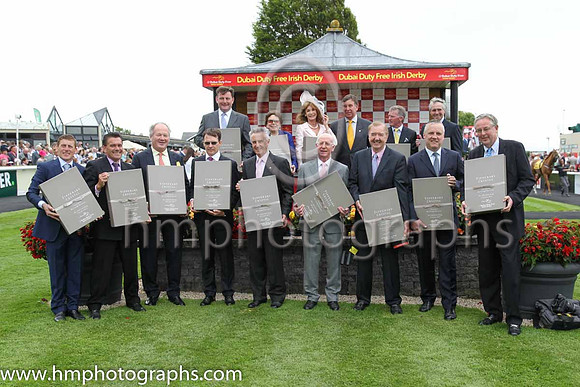 Legends receive presentations at Dubai Duty Free Irish Derby