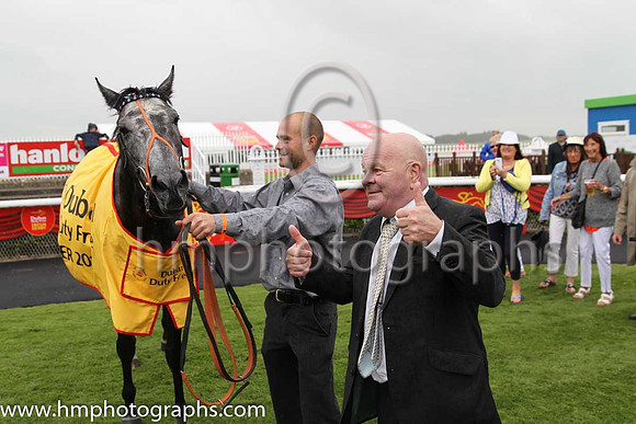 1st - 2 Overeign Debt - Trainer: David Nicholls (in GB) - Jockey: CD Hayes - Owner: Lady O'Reilly - Colors: black and white hoops