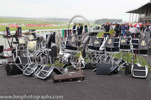 Rain stopped play at the Irish Derby at the Curragh