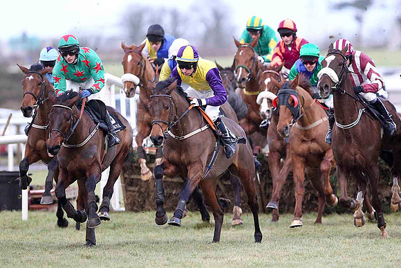 Allee Garde (Green & red stars) - Winner, Jockey P Townend - CU2D3168-e