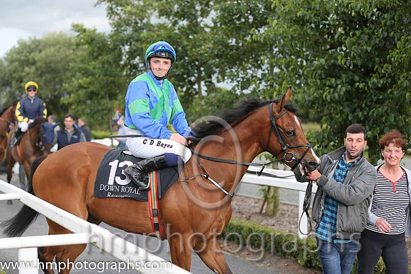 13th No 13 Brutally Honest (IRE) (11) - Jockey: C D Hayes - Trainer: A Oliver - Colours: royal blue, emerald green cross sashes