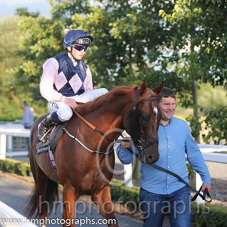 1st No 3 Park Rebel (IRE) (2) - Jockey: C D Hayes - Trainer: P D Deegan - Colours: darj blue, pink triple diamond