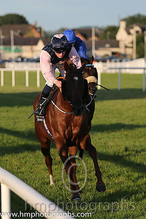 1st No 3 Park Rebel (IRE) (2) - Jockey: C D Hayes - Trainer: P D Deegan - Colours: darj blue, pink triple diamond